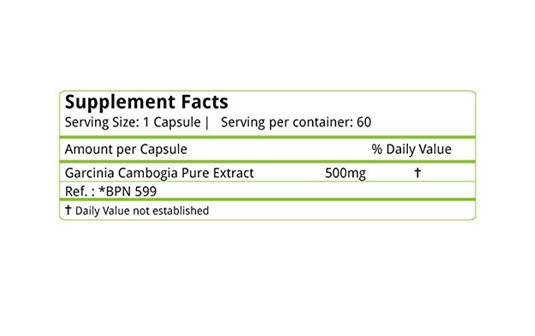 Nature's Velvet Garcinia Cambogia    Bottle  60 pcs
